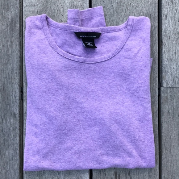 Long sleeve lilac tee - Picture 3 of 3